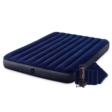 Надувной велюр матрас Intex 64765 полуторный, 203 х 152 х 25 см., 2 подушки